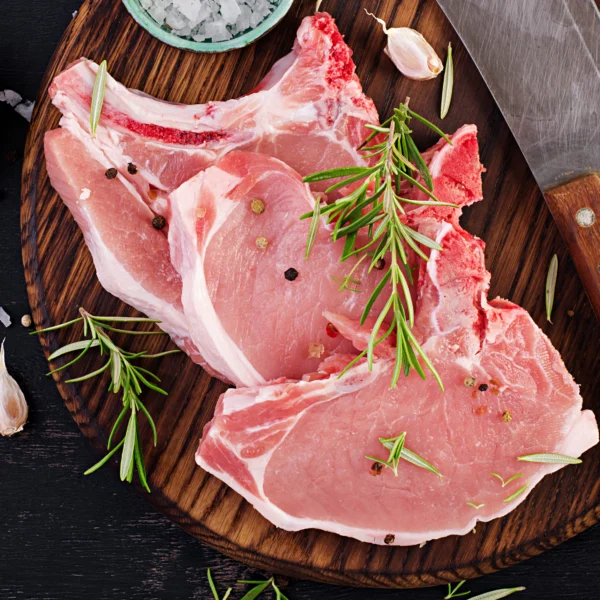 Pasture-raised pork chops